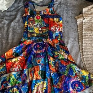 Beauty and the beast skater dress